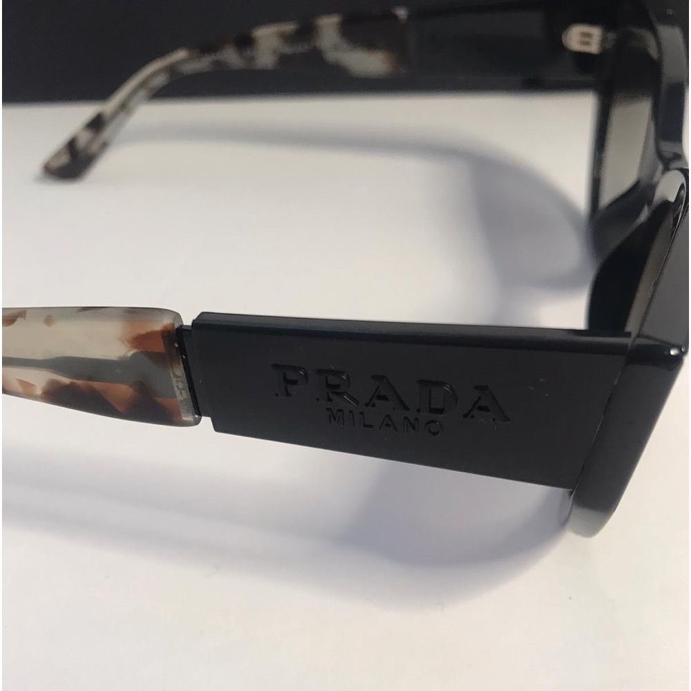 New Prada Cat-eye PR 03WS Black Sunglasses - Picture 5 of 10